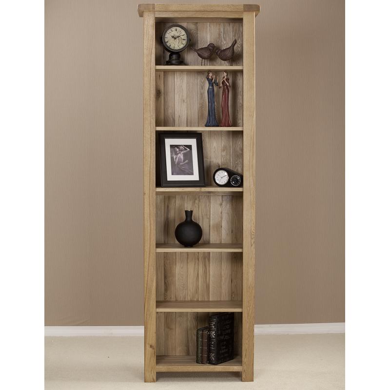 Kingsbury Solid Oak Tall Narrow Bookcase